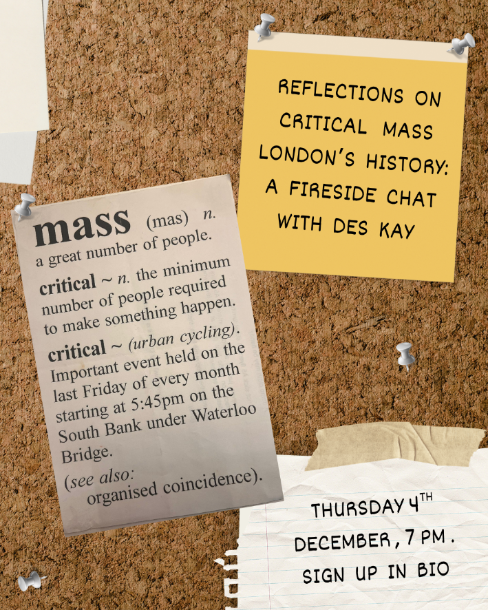 REFLECTIONS ON CRITICAL MASS LONDON’S HISTORY: A FIRESIDE CHAT WITH DES KAY