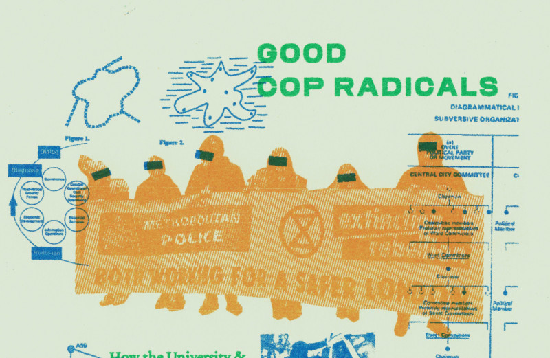 Good Cop Radicals: How the University & Nonprofits Make Counterinsurgents Out of Middle Class Leftists' zine launch/workshop by ritornanti!