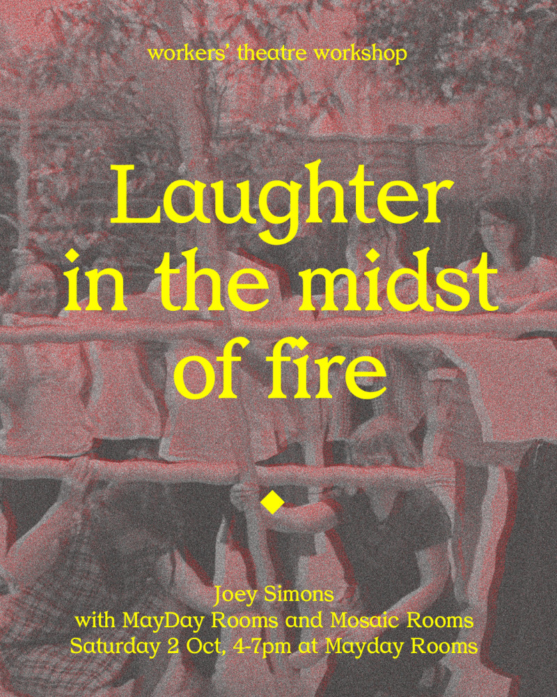 Workers' Theatre Workshop: Laughter in the midst of fire